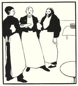Cafe Boys (kaiverrus) tekijältä Aubrey (after) Beardsley