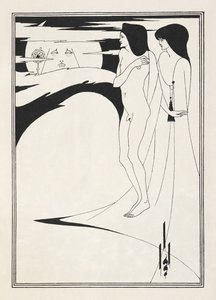 Kuvitus Oscar Wilden "Salomeen". tekijältä Aubrey (after) Beardsley