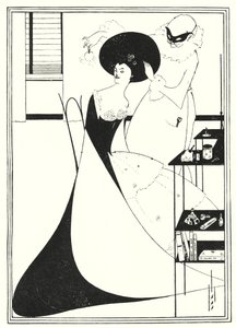 Salomen vessanpönttö (kaiverrus) tekijältä Aubrey (after) Beardsley