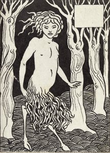Faun, 1880-luku tekijältä Aubrey Beardsley