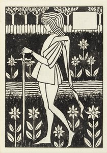 Sivu, 1890-luku tekijältä Aubrey Beardsley