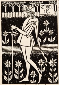 Sivu. Luvun otsikko tekijältä Aubrey Beardsley