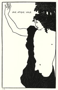 Terve ja näkemiin, Catullus, Carmen Ci tekijältä Aubrey Beardsley