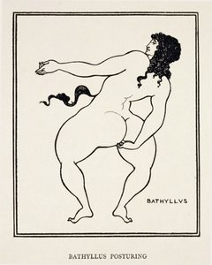 Bathyllus, roomalainen tanssija ja pantomiuksen esittäjä tekijältä Aubrey Beardsley