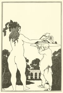 Kirjan kilpi tekijältä Aubrey Beardsley