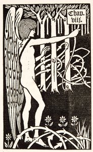 Luvun otsikko tekijältä Aubrey Beardsley