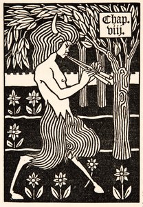 Luvun otsikko tekijältä Aubrey Beardsley