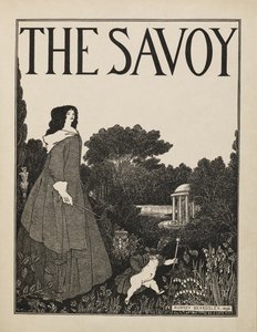 "The Savoy"-lehden nro 1 kansisuunnittelu viidenkymmenen piirustuksen kirjasta tekijältä Aubrey Beardsley