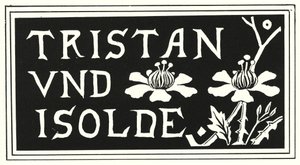 Suunnittelu Aubrey Beardsleyn kappaleen "Tristan Und Isolde" kannesta tekijältä Aubrey Beardsley