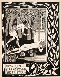 Miten kuningas Marke löysi Sir Tristram tekijältä Aubrey Beardsley