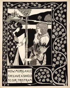 Miten Morgan Le Fay antoi Sir Tristramille kilven tekijältä Aubrey Beardsley