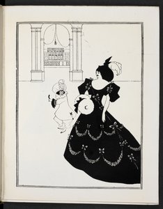 Kuva, jossa on kaksi hahmoa tekijältä Aubrey Beardsley