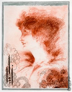 Naisen muotokuva, 1898. tekijältä Aubrey Beardsley