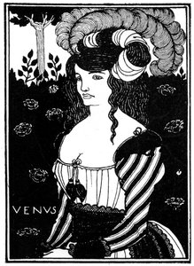Naisen muotokuva, 1898. tekijältä Aubrey Beardsley
