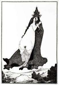 Sainte Rose de Lima, noin 1894 tekijältä Aubrey Beardsley
