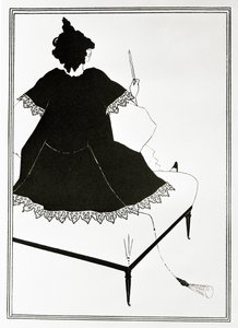 Salome Maitresse dorchestre eli nainen dildon kanssa, n.1894. tekijältä Aubrey Beardsley