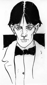 Aubrey Vincent Beardsleyn (1872-1898) omakuva englantilainen kuvittaja ja kirjailija tekijältä Aubrey Beardsley