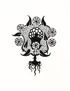 Pieni kuvio Salomen etukanteen, 1899 tekijältä Aubrey Beardsley
