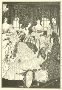 Kauniiden ja kaunottarien taistelu tekijältä Aubrey Beardsley