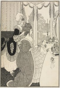 WC, Alexander Popen teoksesta The Rape of the Lukon, n. 1895-1896 (kynä ja muste) tekijältä Aubrey Beardsley