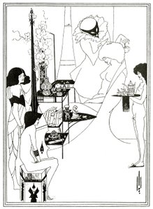 Salomen wc, n. 1894 (litho) tekijältä Aubrey Beardsley