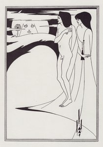 Nainen kuussa, 1893. tekijältä Aubrey Beardsley