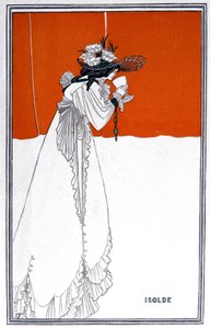 Yseult juo Philtreä, Englanti, noin 1900 tekijältä Aubrey Beardsley