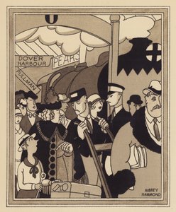 Lontoon rautatien päätepysäkki (litho) tekijältä Aubrey Hammond