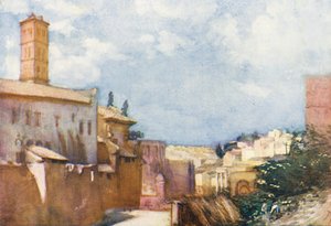 Rooma: Francesca Romana ja Forum (värilitografia).