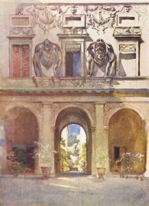 Rooma: Palazzo Spada (värilitografia).