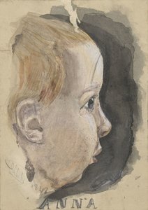 Muotokuva Anna Allebésta tekijältä August Allebe