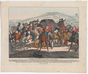 Napoleonin lento Waterloon taistelun jälkeen tekijältä August Friedrich Andreas Campe