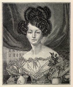 Augusta Saxe-Weimar-Eisenach Preussin prinsessana, 1829. tekijältä August Heinrich Ferdinand Tegetmeyer