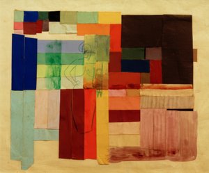 Abstrakti sävellys naisen kanssa tekijältä August Macke