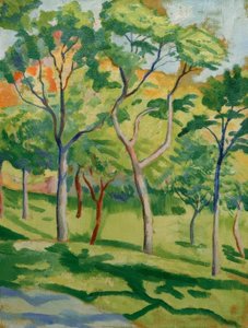 Puut niityllä tekijältä August Macke