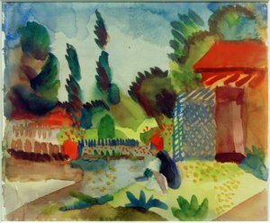 Puutarhavajan tekijältä August Macke