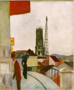Kathedrale zu Freiburg in der Schweiz tekijältä August Macke