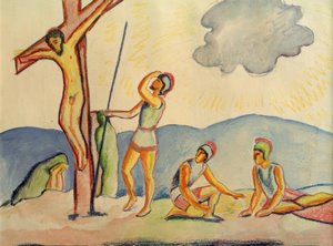 ristiinnaulitseminen tekijältä August Macke