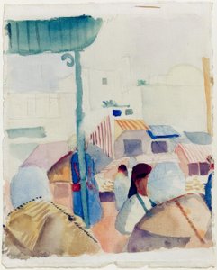 Markkinat Tunis II:ssa tekijältä August Macke