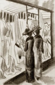 Muotikauppa pelihallissa tekijältä August Macke
