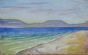 Aamutunnelma Tegernseellä tekijältä August Macke