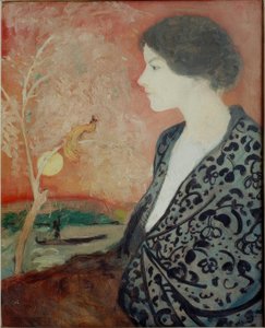 Muotokuvatutkimus Elisabeth Gerhardt tekijältä August Macke