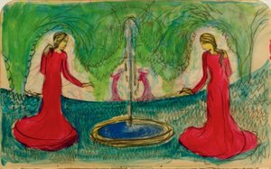 Reigen am Brunnen tekijältä August Macke
