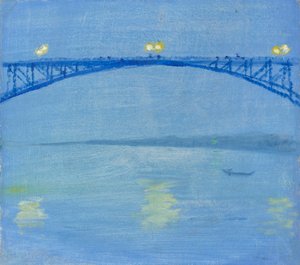 Reinin silta illalla tekijältä August Macke