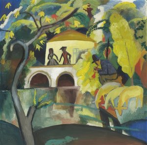 Rokokoo. 1912 tekijältä August Macke