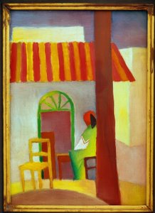 Turkisches Cafe I tekijältä August Macke