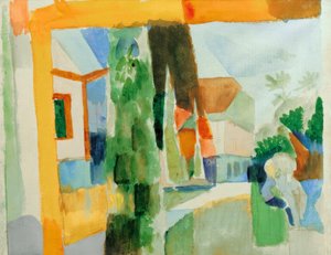 Unser Garten am See 4 tekijältä August Macke