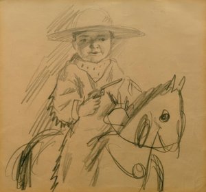 Walter als Cowboy tekijältä August Macke