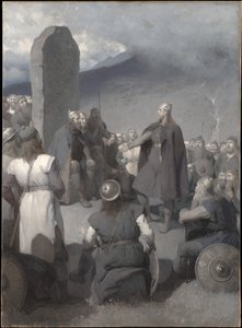 Frithiofin kosinta (teoksesta ”Frithiofin saaga”) tekijältä August Malmström