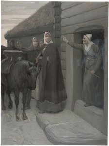 Kuvitus Njalin saagaan tekijältä August Malmström